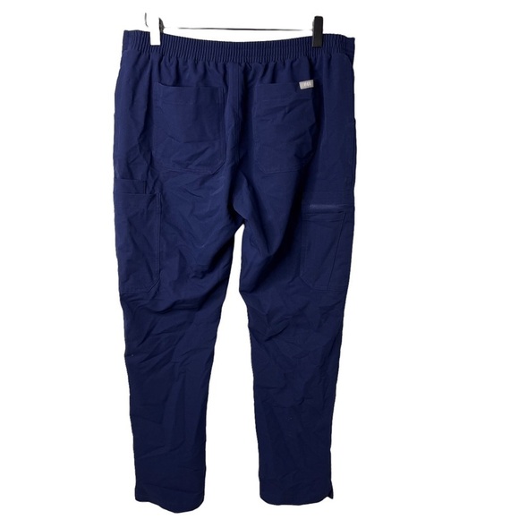 Figs Scrubs Technical Collection Cargo Utility Pants Blue Size Medium 10 Pockets - Picture 5 of 8